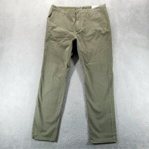 Mott & Bow Pants Mens 35x30 Green Chino Straight Stretch Casual Office Work